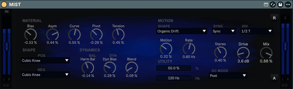 MIST Max for Live harmonic motion processor interface